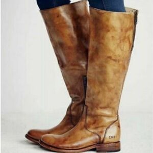 BED STU Brown Leather Knee-High Boots